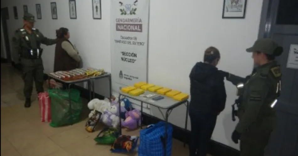 incautación de cocaína en almohadas