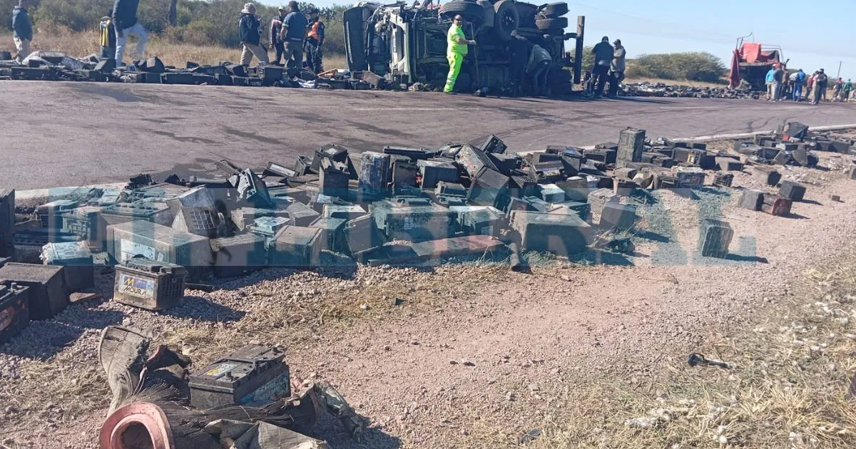 choque de camiones en Ruta 34