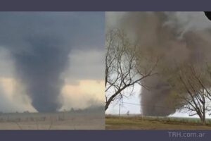Un tornado causó destrozos en Santa Fe y se mantiene la alerta naranja por tormentas en seis provincias