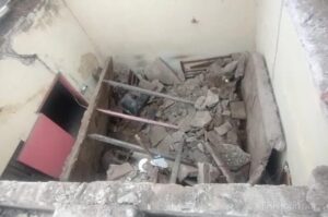 Derrumbe de una losa en una vivienda del barrio Libertad no dejó personas heridas