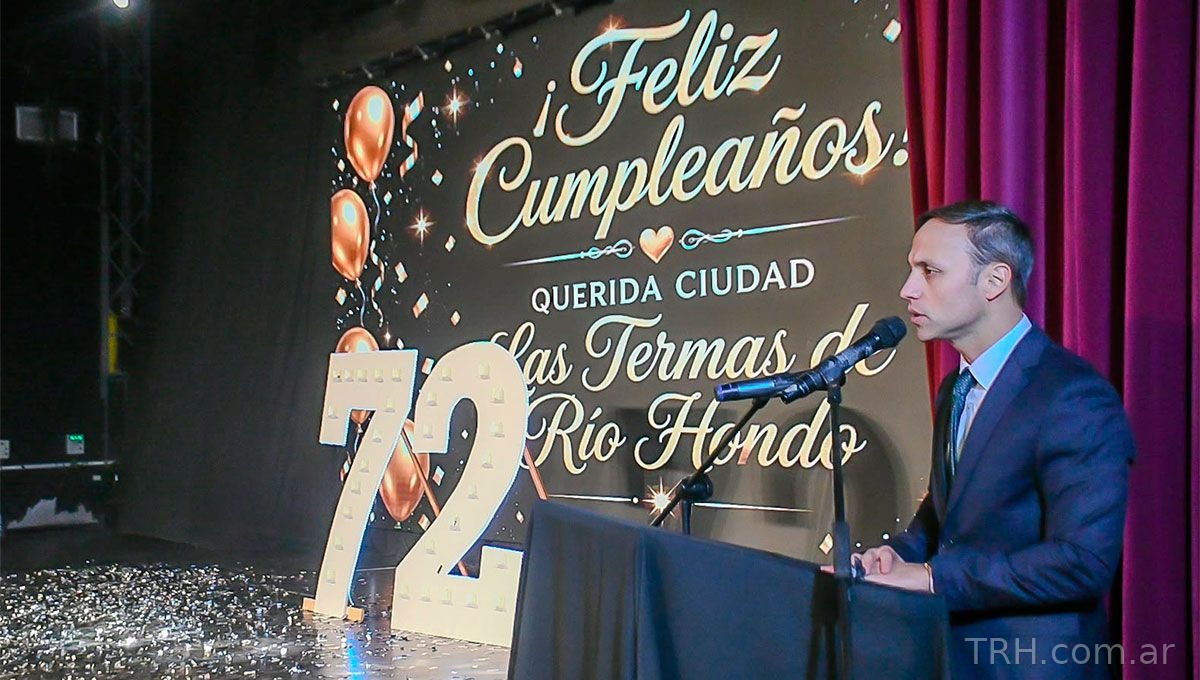 Acto oficial por el 72 aniversario de Las Termas en el Centro Cultural General San Martín.