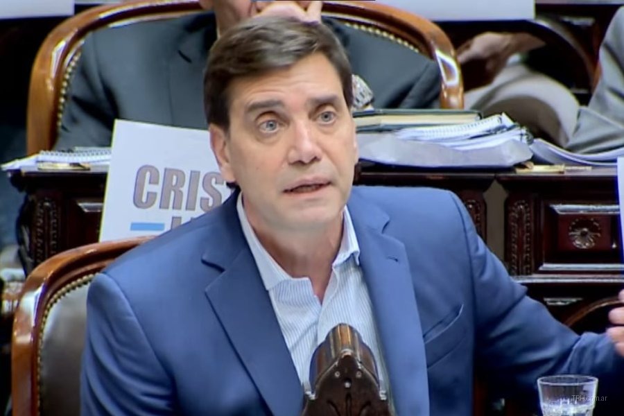 Diputado nacional Jorge Mukdise durante su intervención en el Congreso