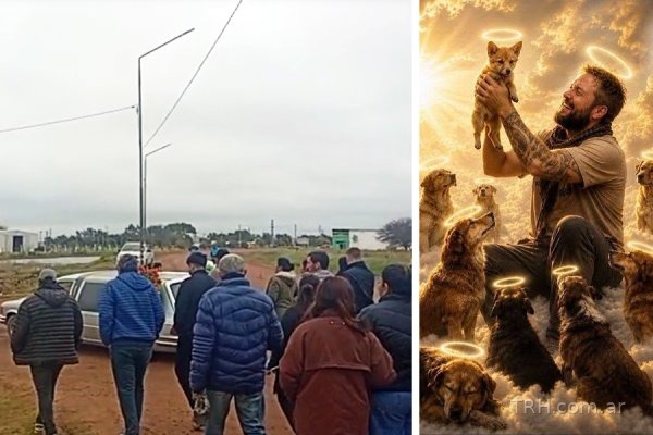 Homenaje con velas encendidas en memoria de Eduardo Polaco Riemersma en la costanera
