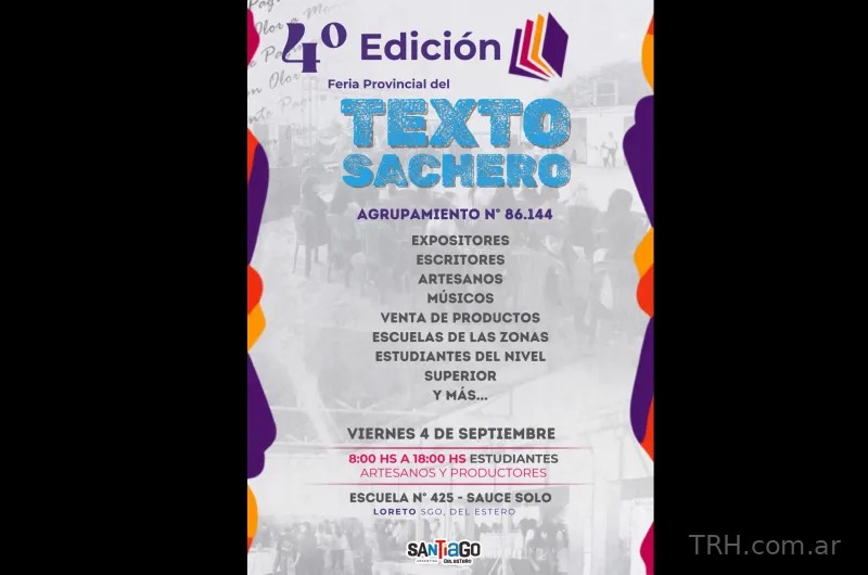 Sauce Solo es sede de la cuarta edición de la Feria Provincial del Texto Sachero
