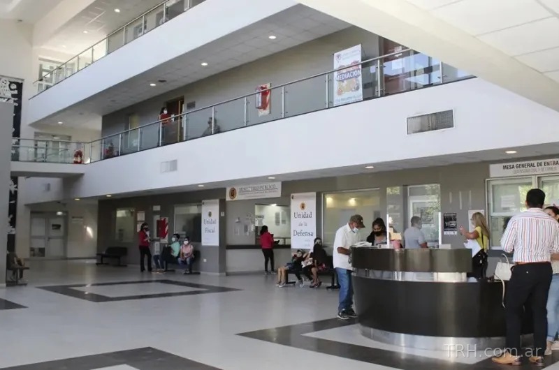 Fachada de una dependencia judicial en la provincia de Santiago del Estero