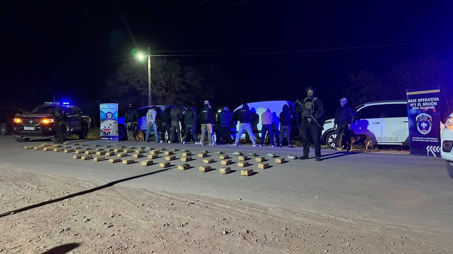 Golpe al narcotráfico en el norte santiagueño: incautan cerca de 58 kilos de marihuana y hay alrededor de diez detenidos