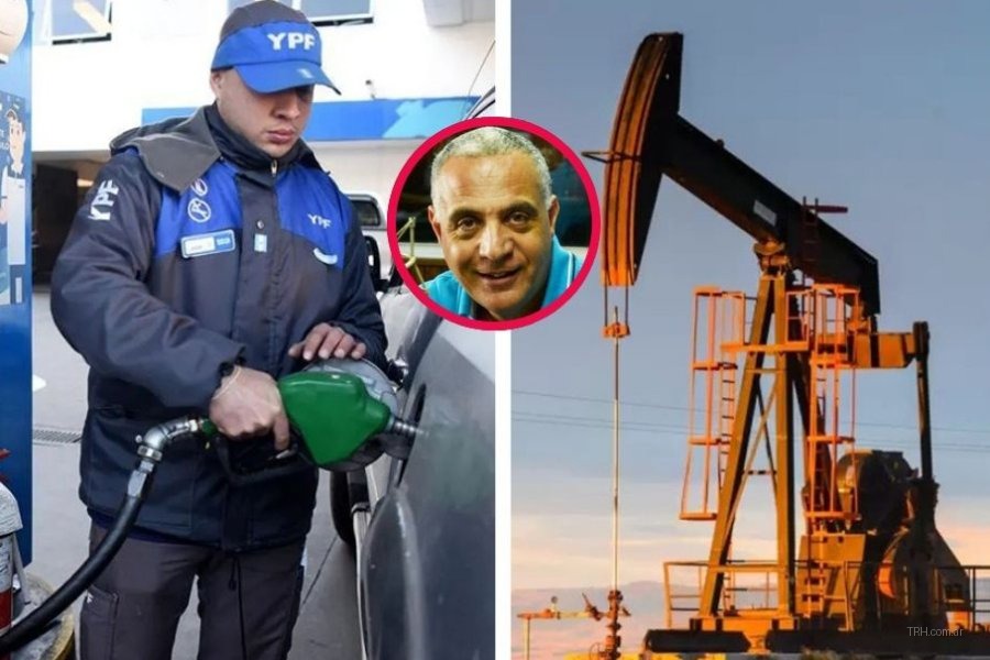 Pizarra informativa de precios de nafta y gasoil