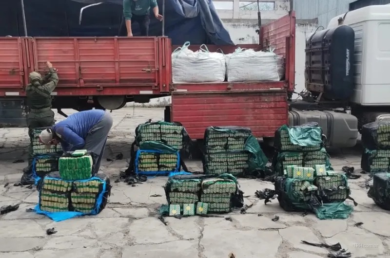 Camión inspeccionado mediante el escáner de ARCA durante el operativo en Santiago del Estero.