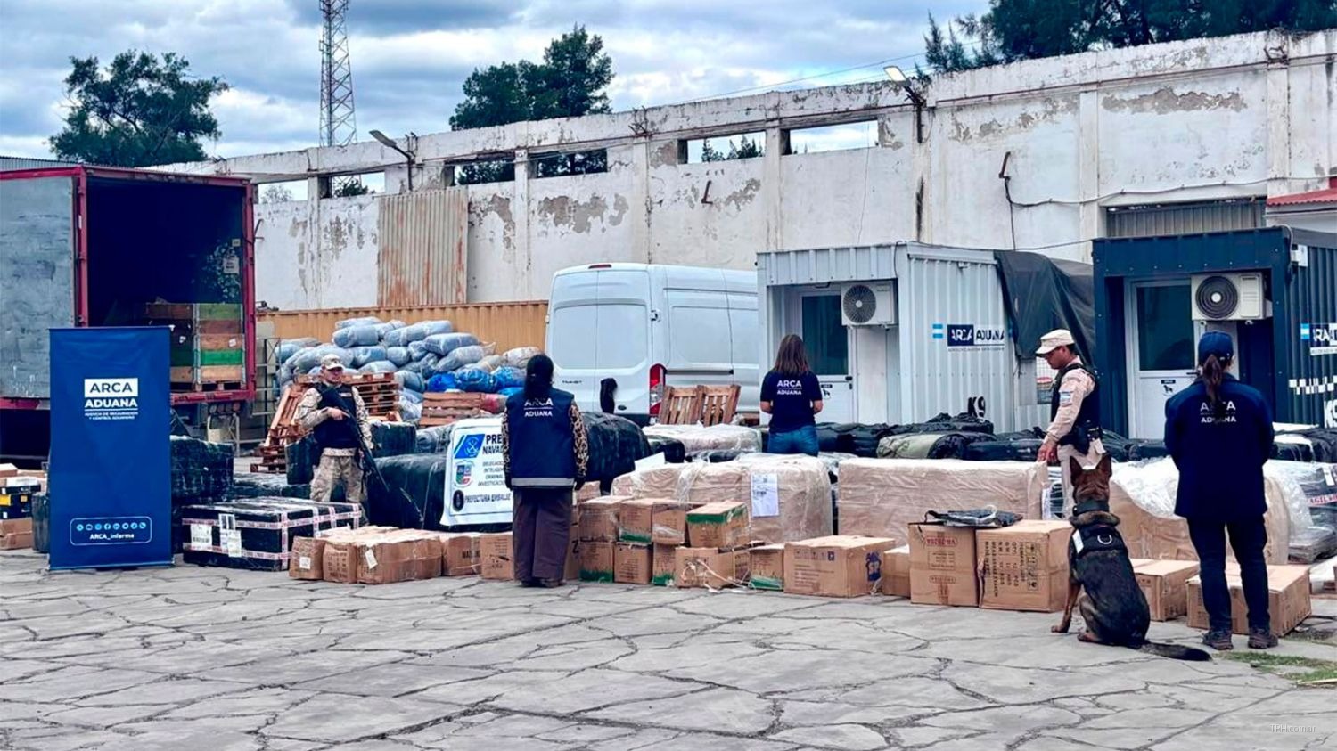 Control no intrusivo mediante camión escáner en la Zona Primaria Aduanera de La Banda